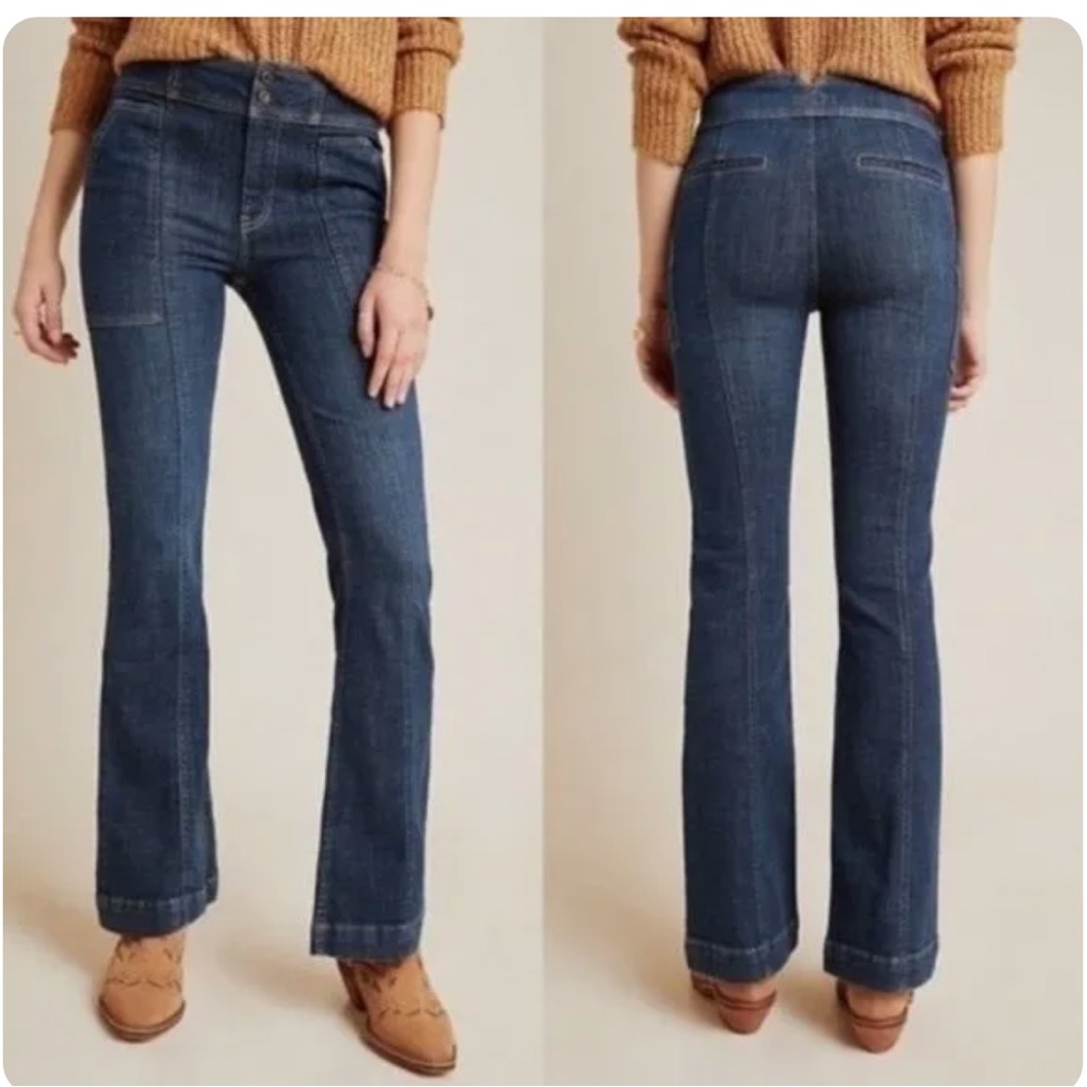 Anthropologie Pilcro Dark High Rise Bootcut Jeans Size 27 / NWT